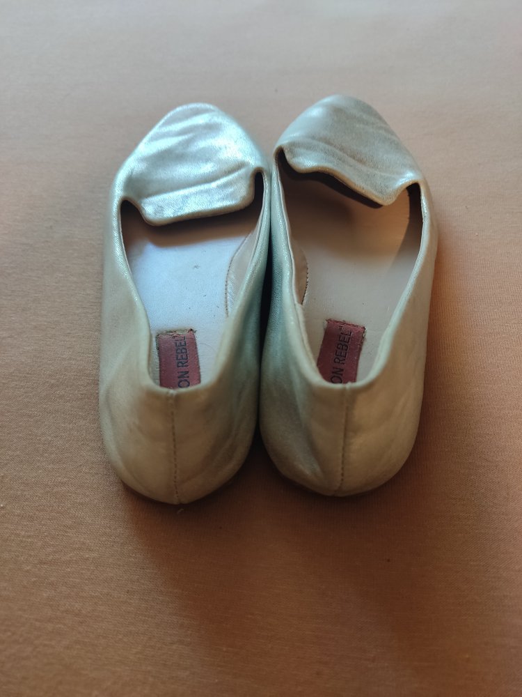 London Rebel Ballerine Slipper Gr.36 silber