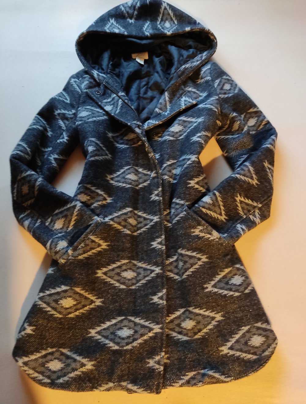 Levi's Mantel mit Kapuze Gr.S/36 schwarz-grau