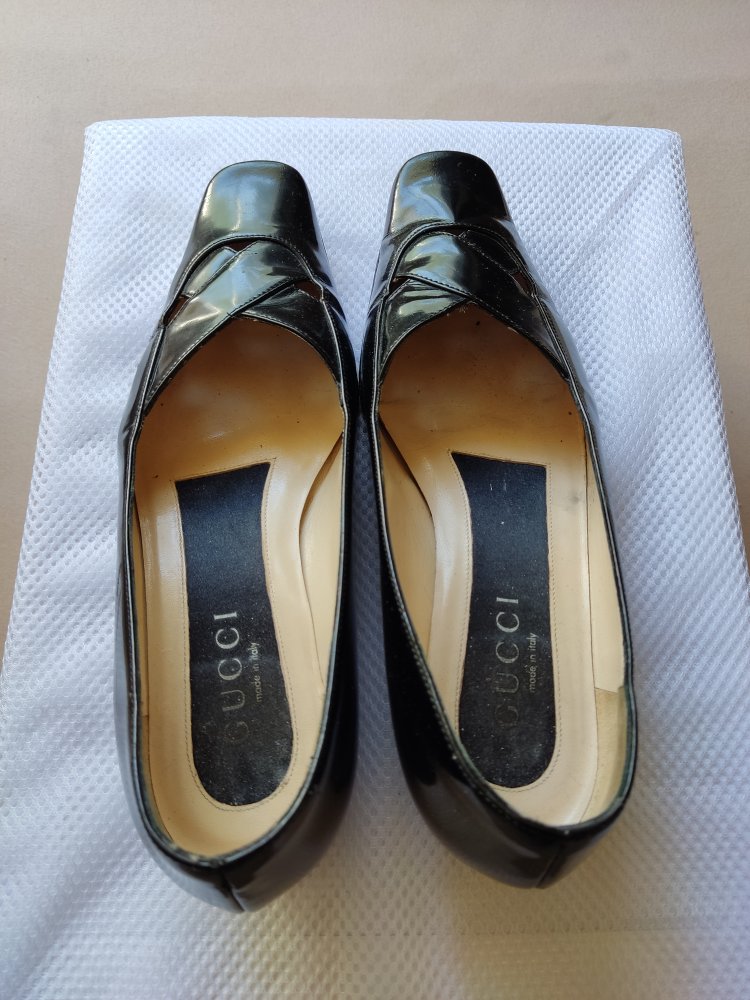 Gucci Vintage Pumps Original Gr.36,5 C Leder schwarz