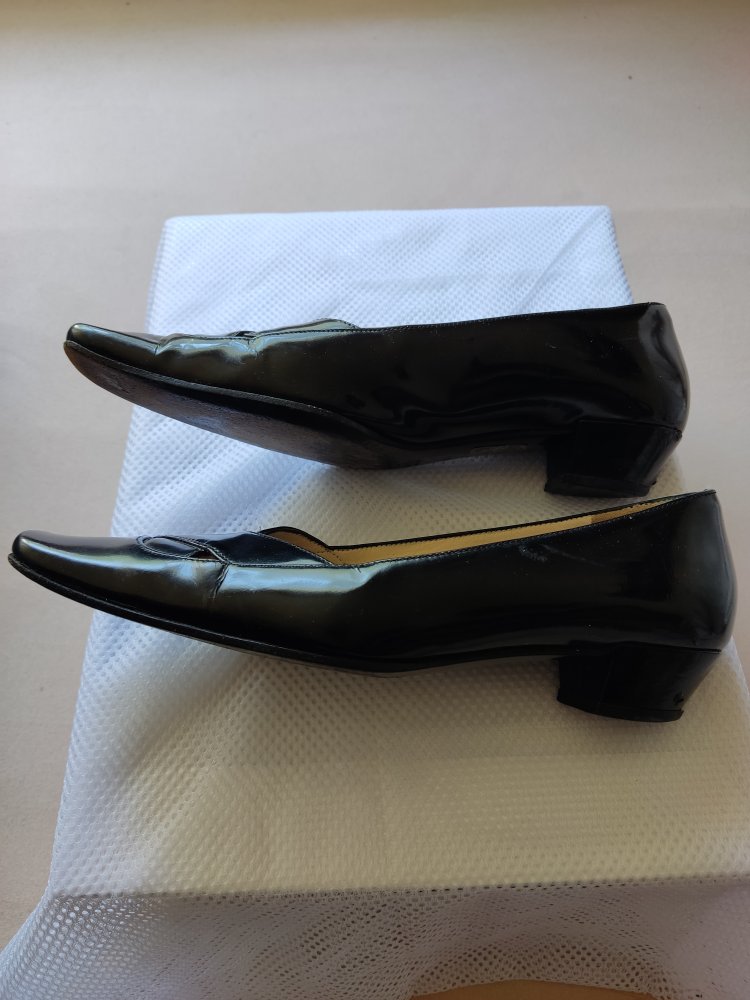 Gucci Vintage Pumps Original Gr.36,5 C Leder schwarz