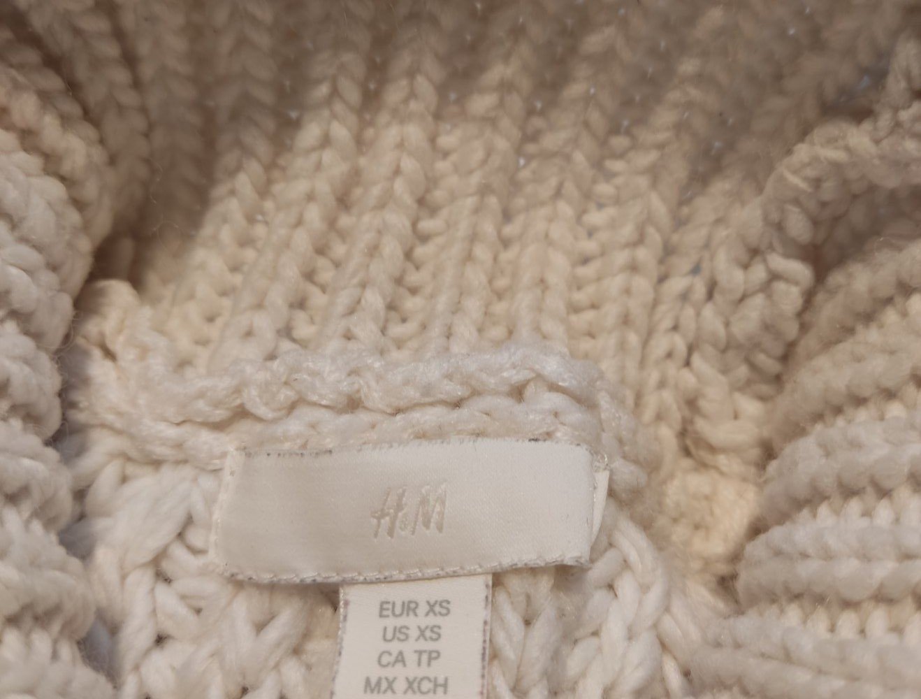 Pullover Strickpullover wollweiss Gr.XS