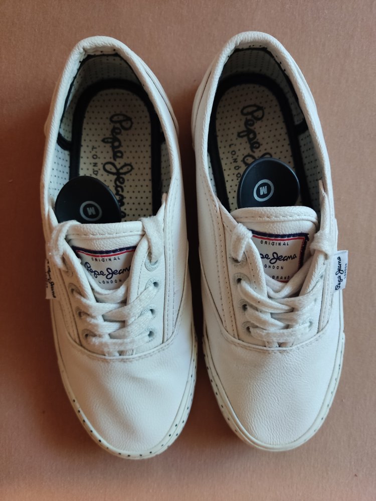 Pepe Jeans London Sneaker Leder Gr.36 weiss