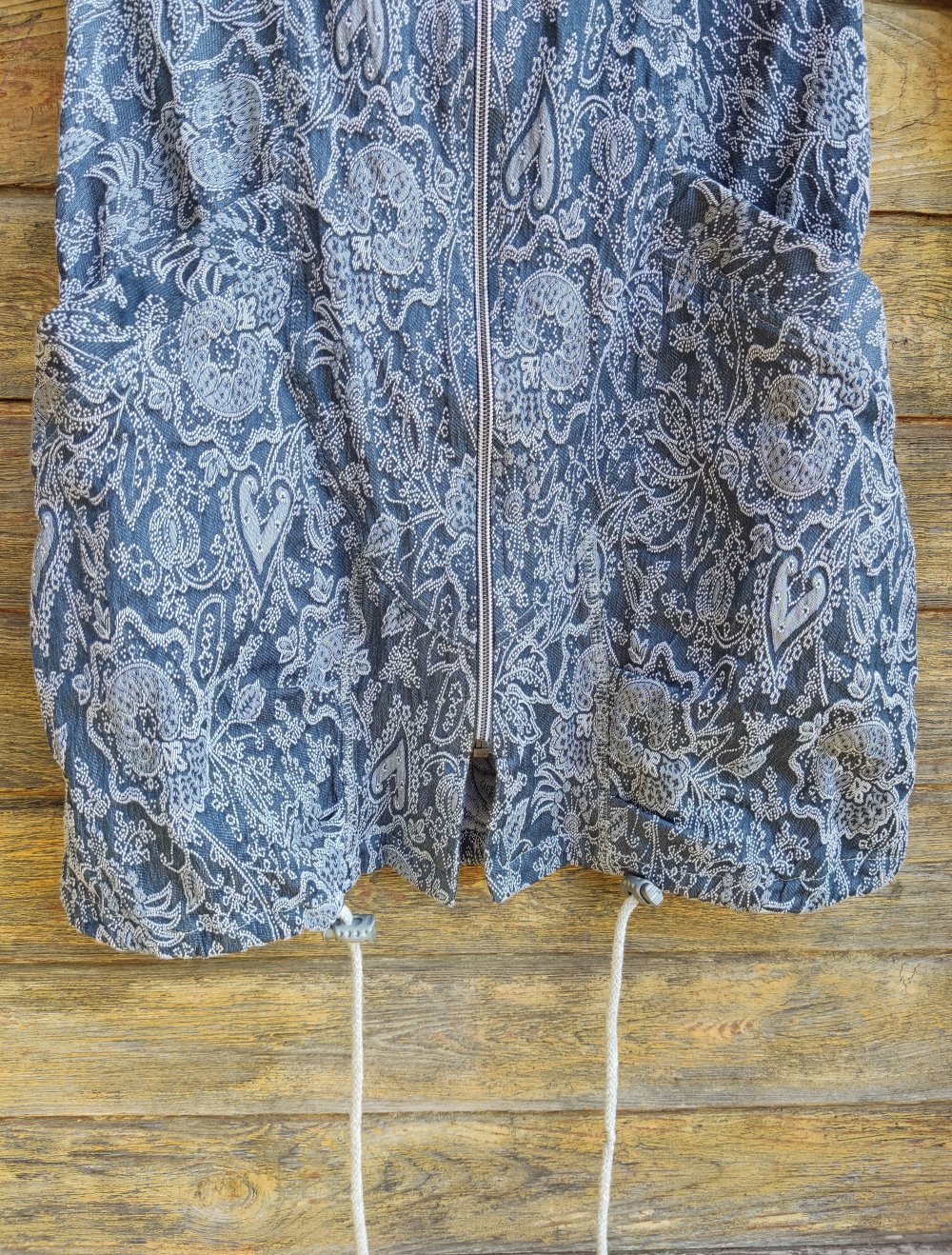 Jacke Übergang Gr.XS Blau-Weiß