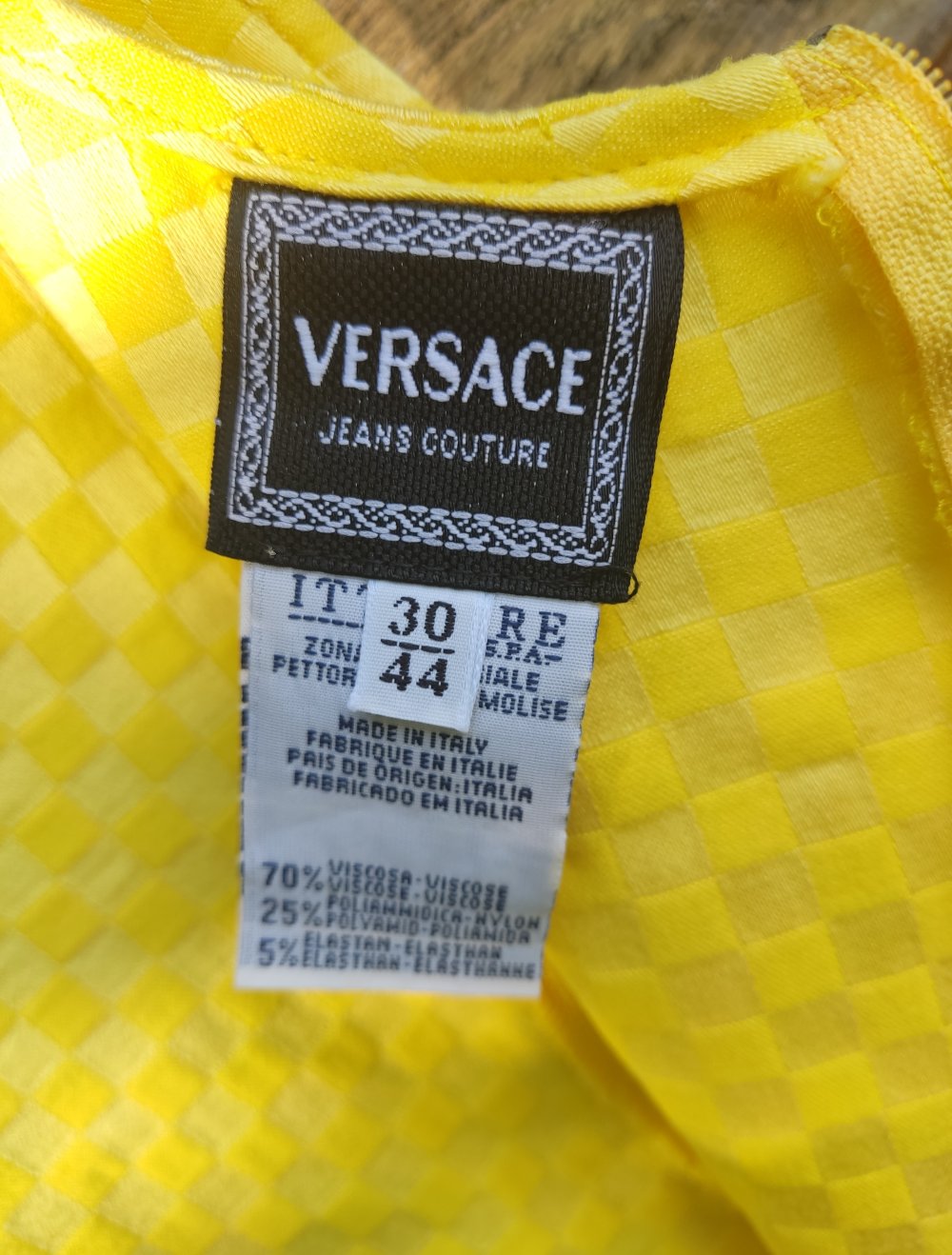 Versace Minikleid Gr.XS Gelb