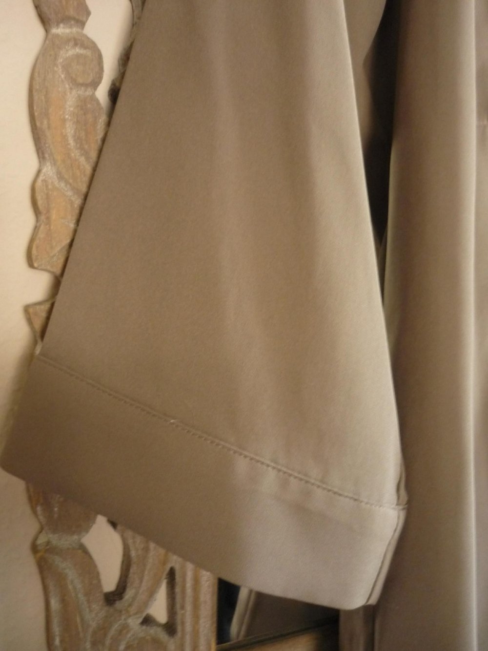 Bluse - 3/4 Arm - Gr. 38 - H&M - beige / braun / grau
