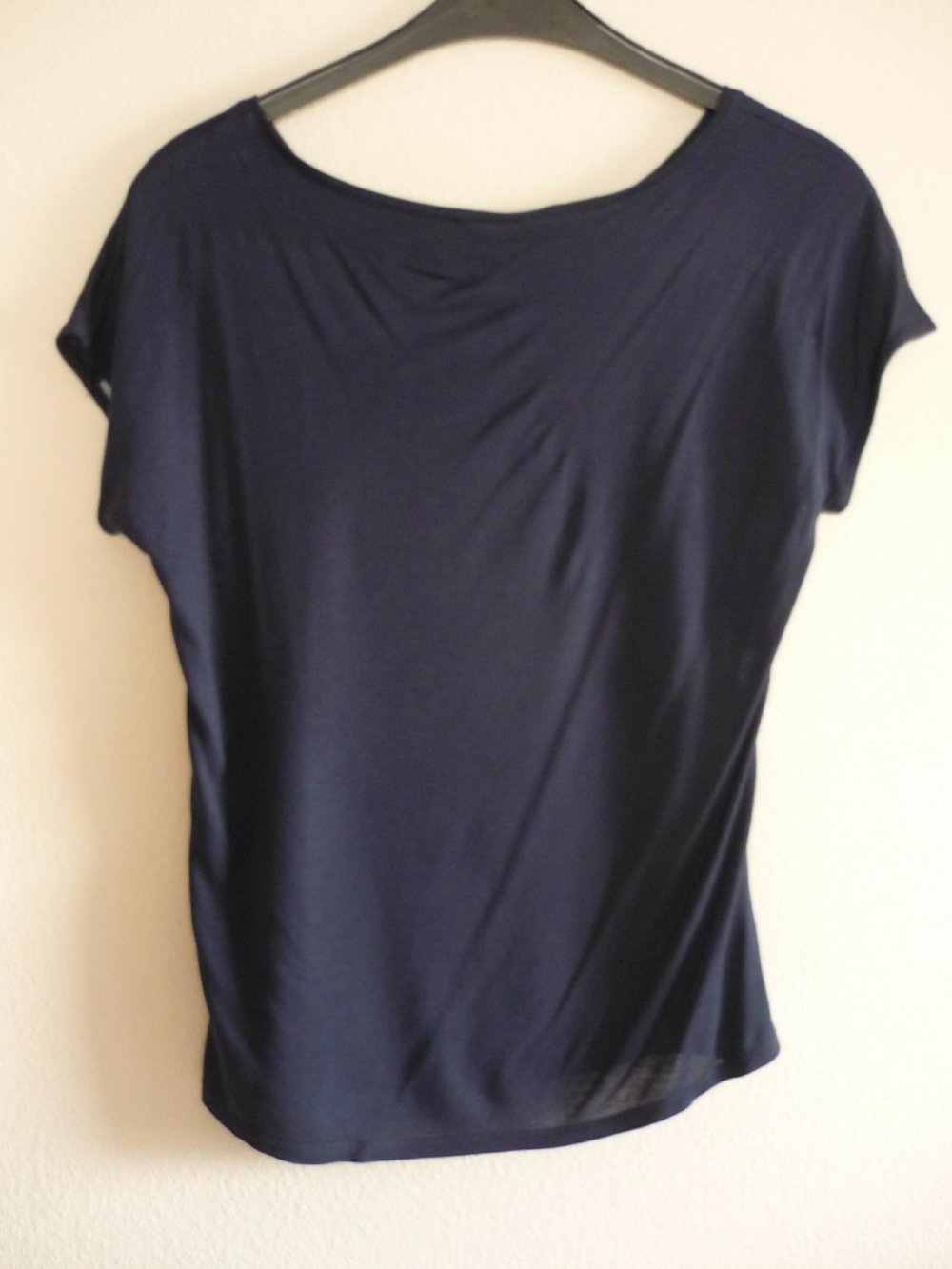 T-Shirt - Shirt - dunkel blau - Schmetterlinge - Gr. S - orsay