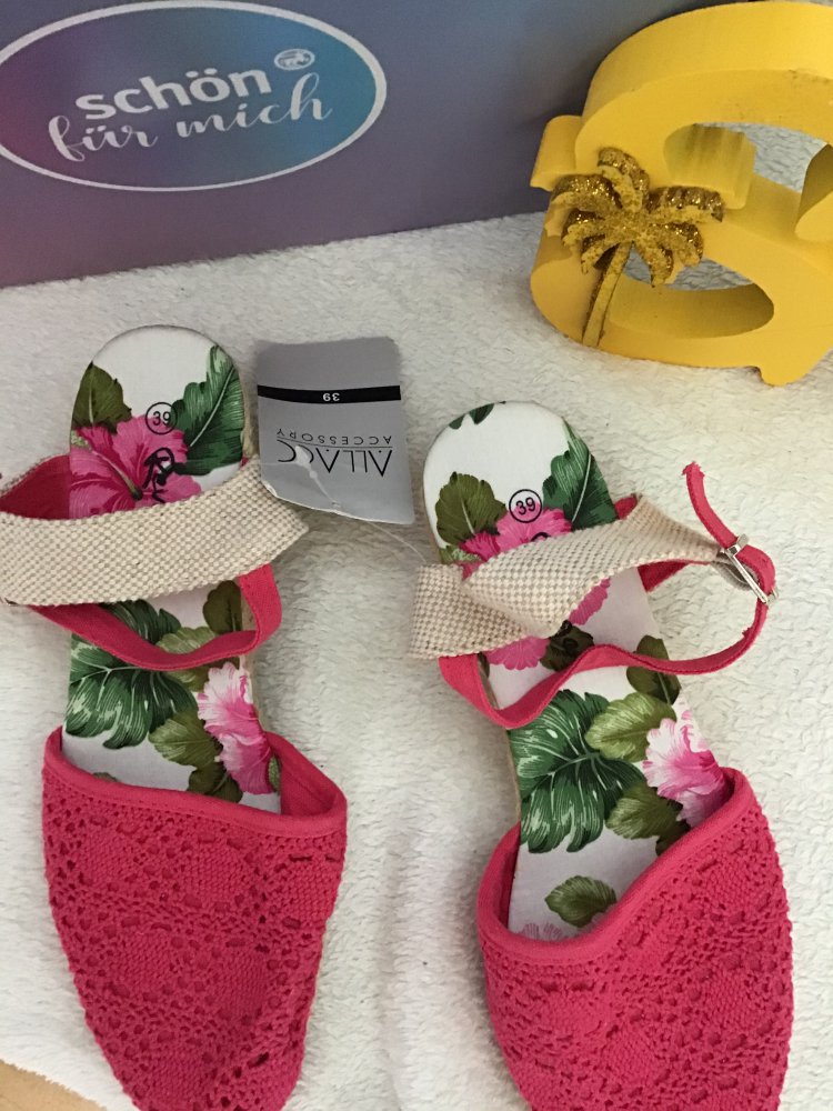 Blumen Sommerschuhe Gr.39