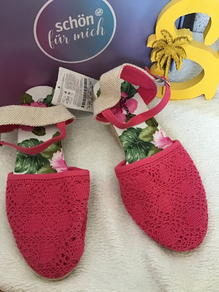 Blumen Sommerschuhe Gr.39