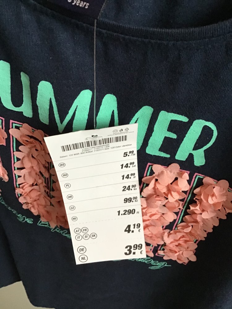 T - Shirt Größe 128