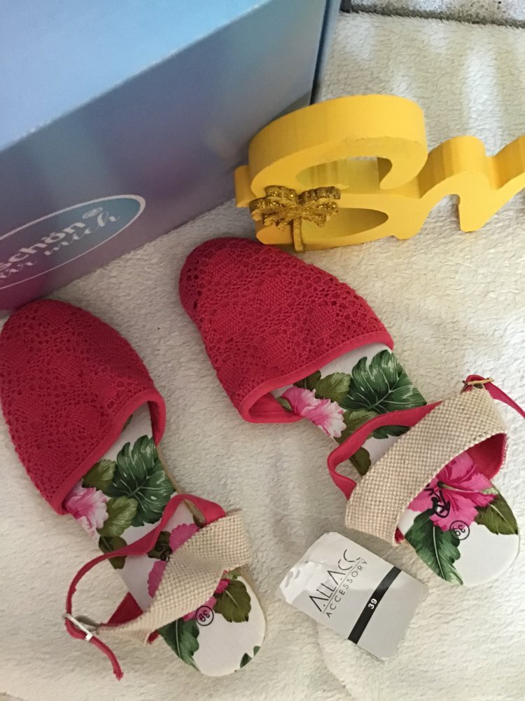 Blumen Sommerschuhe Gr.39