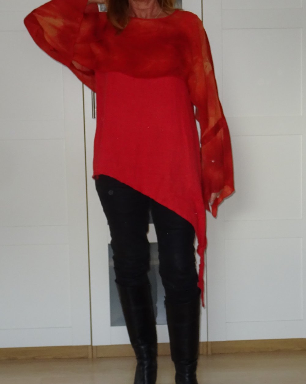 Marc Abbas ausgefallenes Teil Gr. 38-42 Lagenlook 100% Leinen 