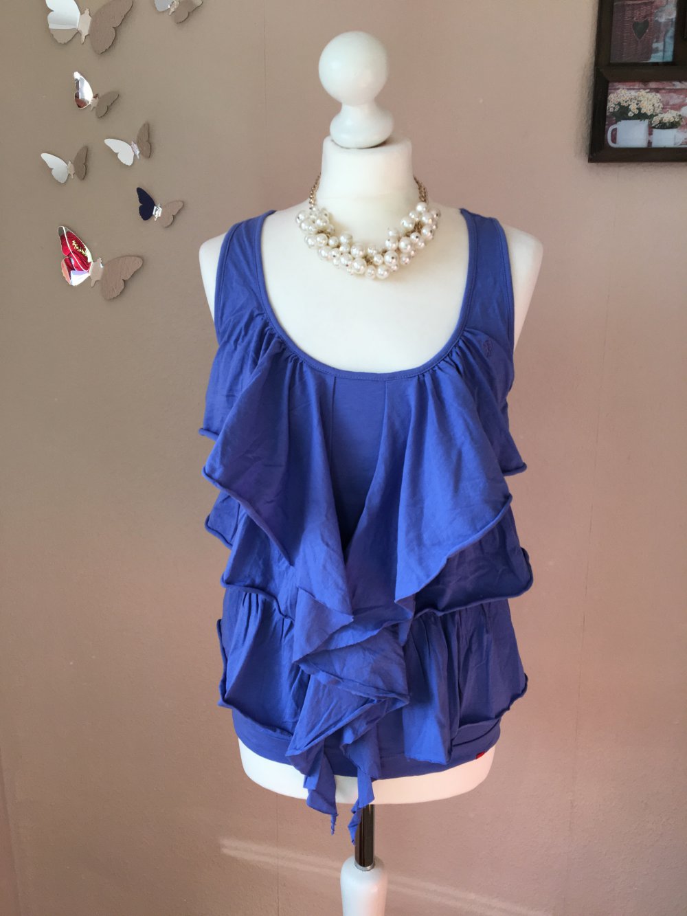 NEU Top von EDC Esprit mit Rüschen M