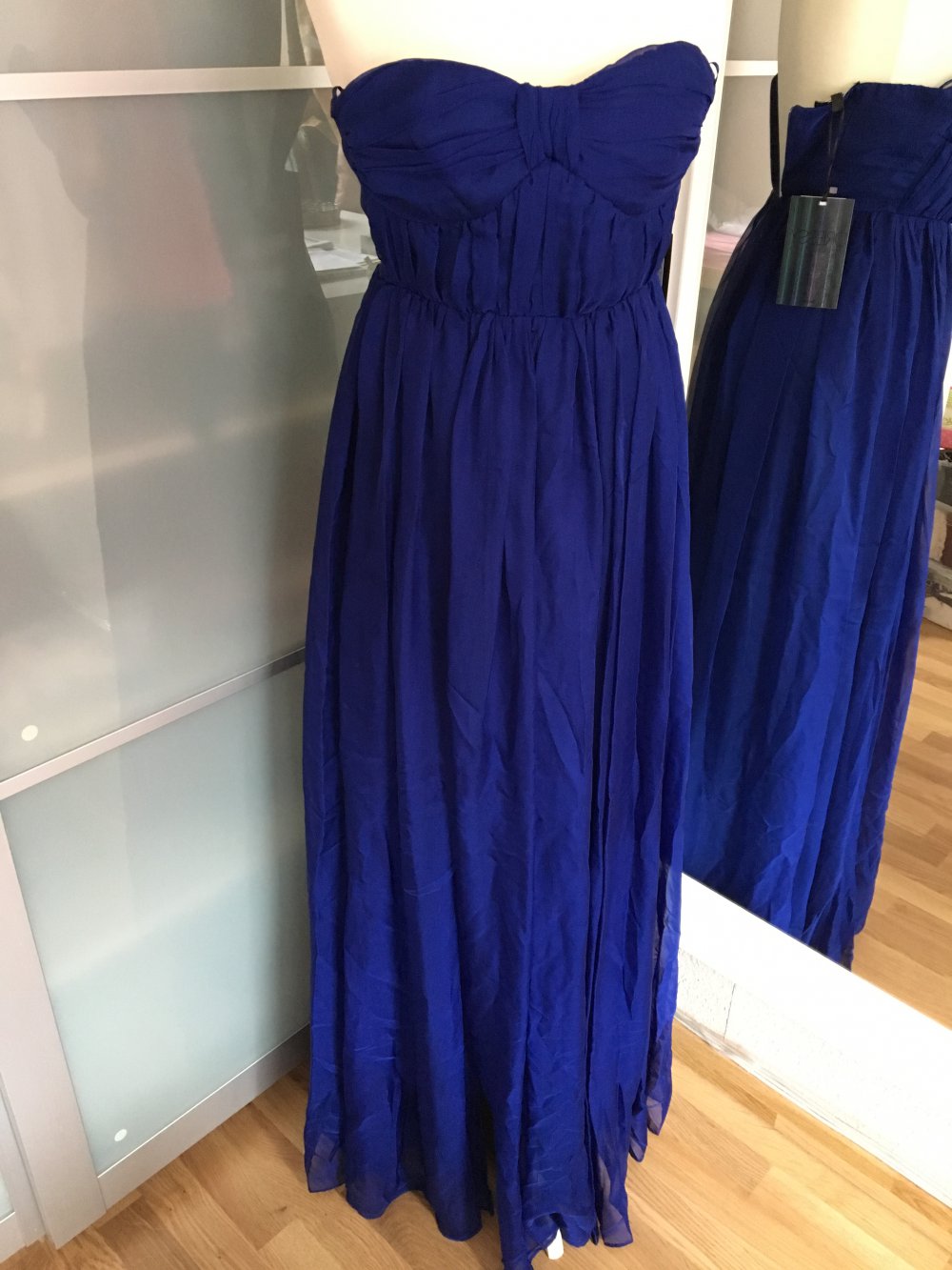 NEU Bershka Kleid Abendkleid Royalblau XS Abiballkleid Abschluss