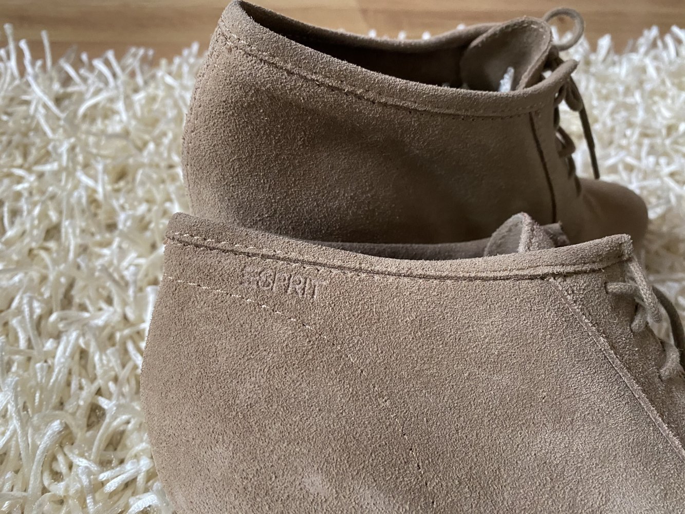 NEU - EDC Esprit Stiefeletten Wedges Leder beige 39