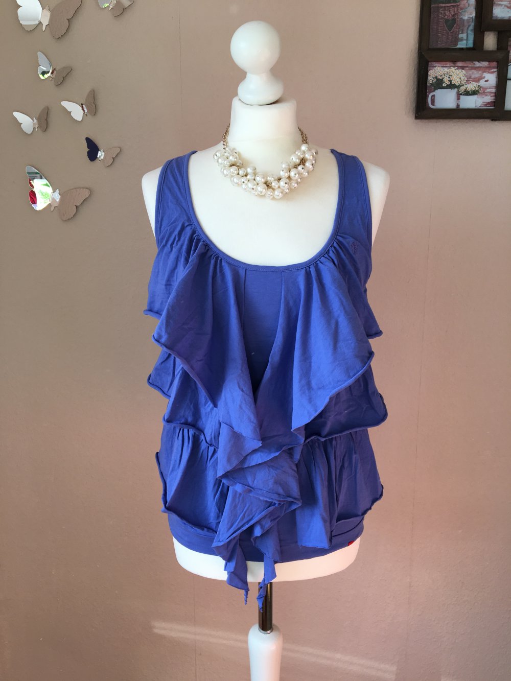 NEU Top von EDC Esprit mit Rüschen M