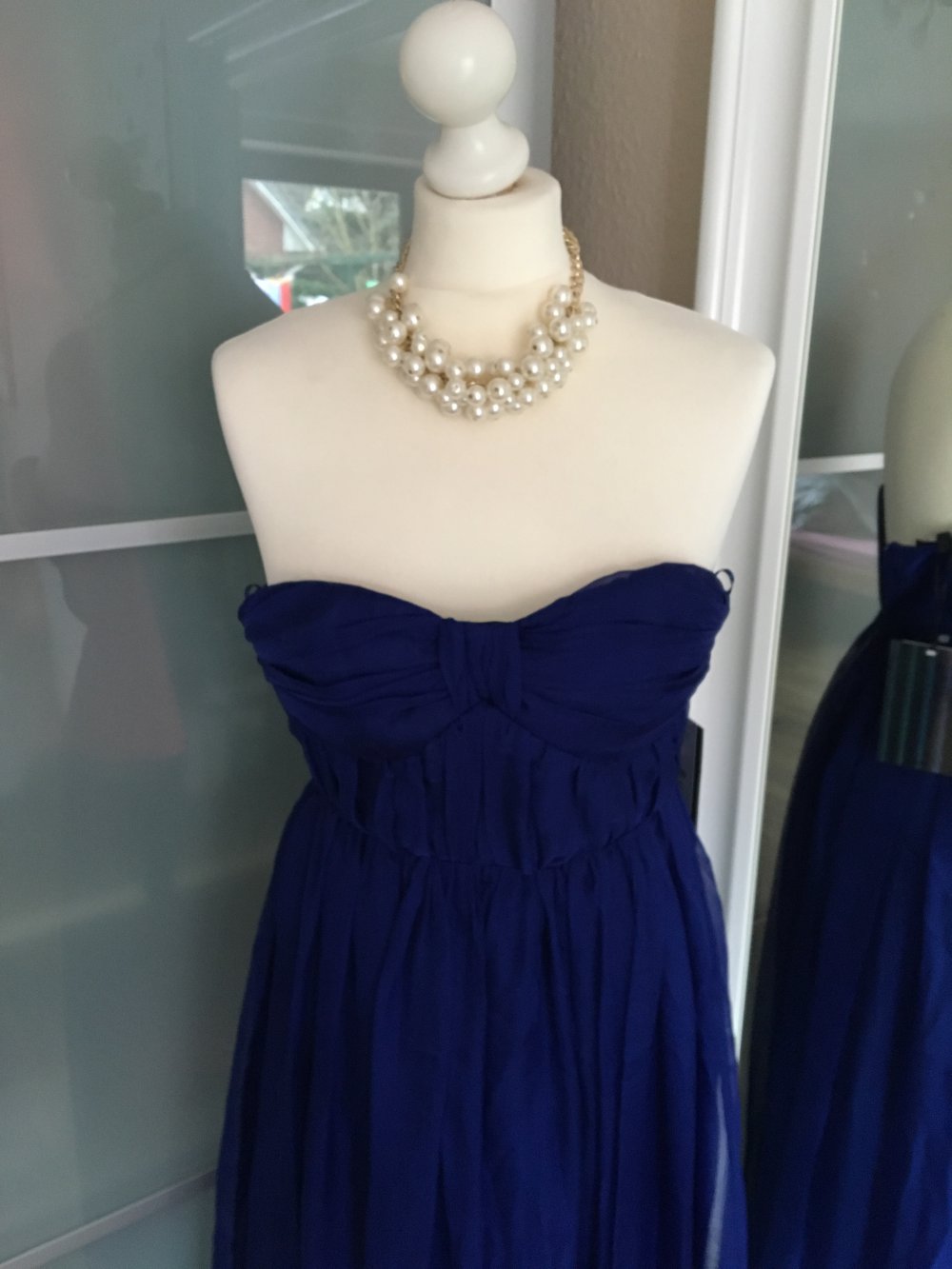 NEU Bershka Kleid Abendkleid Royalblau XS Abiballkleid Abschluss