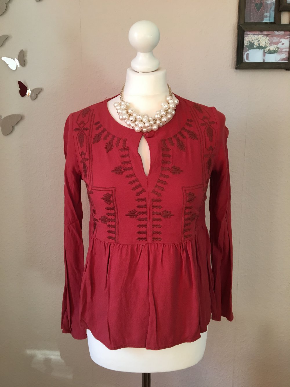 Reserved Bluse rot 36