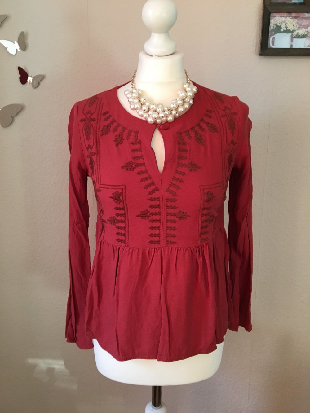Reserved Bluse rot 36