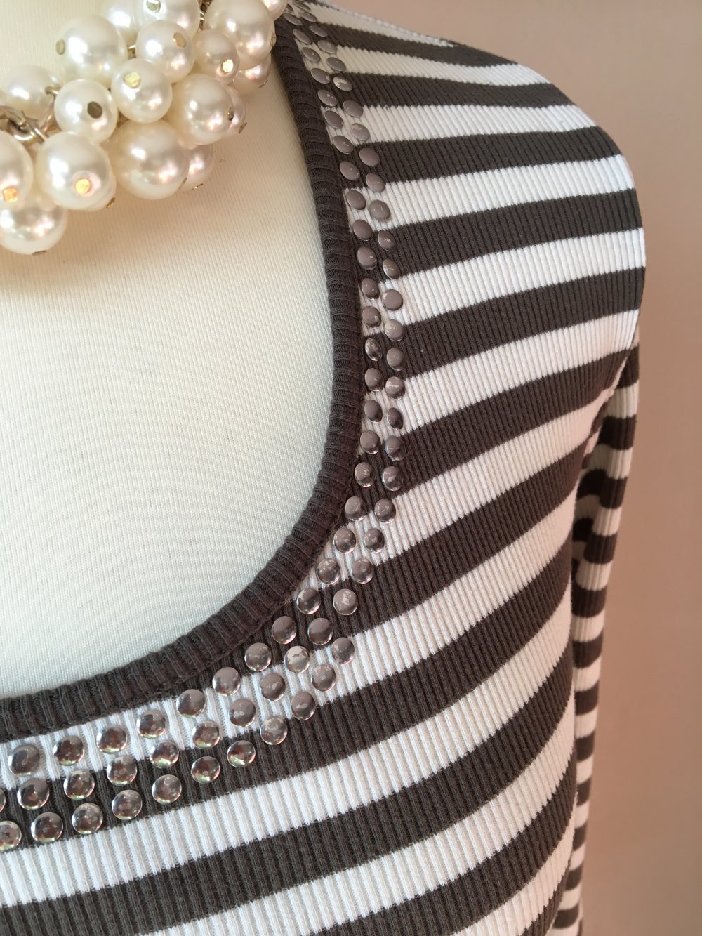 Fransa Shirt Pullover gestreift