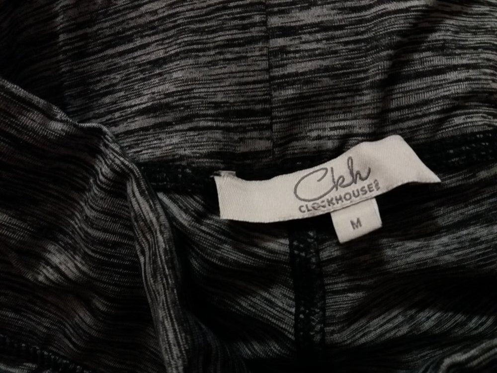 Sport Leggings Highwaist grau meliert und pink