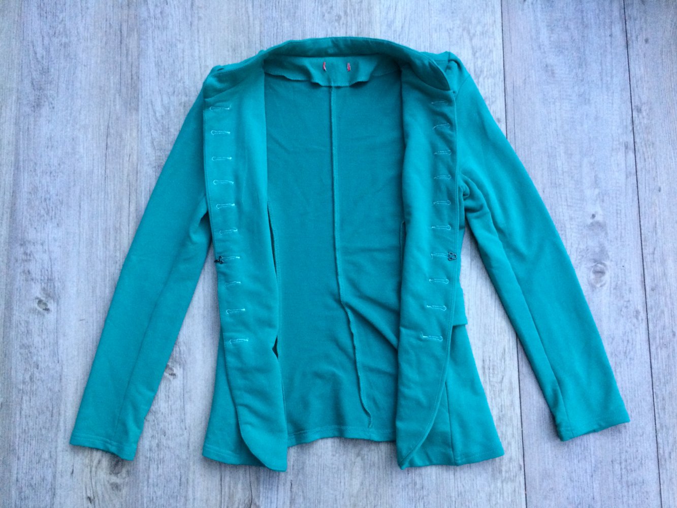 Sweatshirt-Blazer in knatschgrün