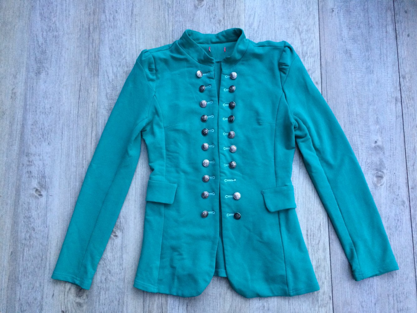 Sweatshirt-Blazer in knatschgrün