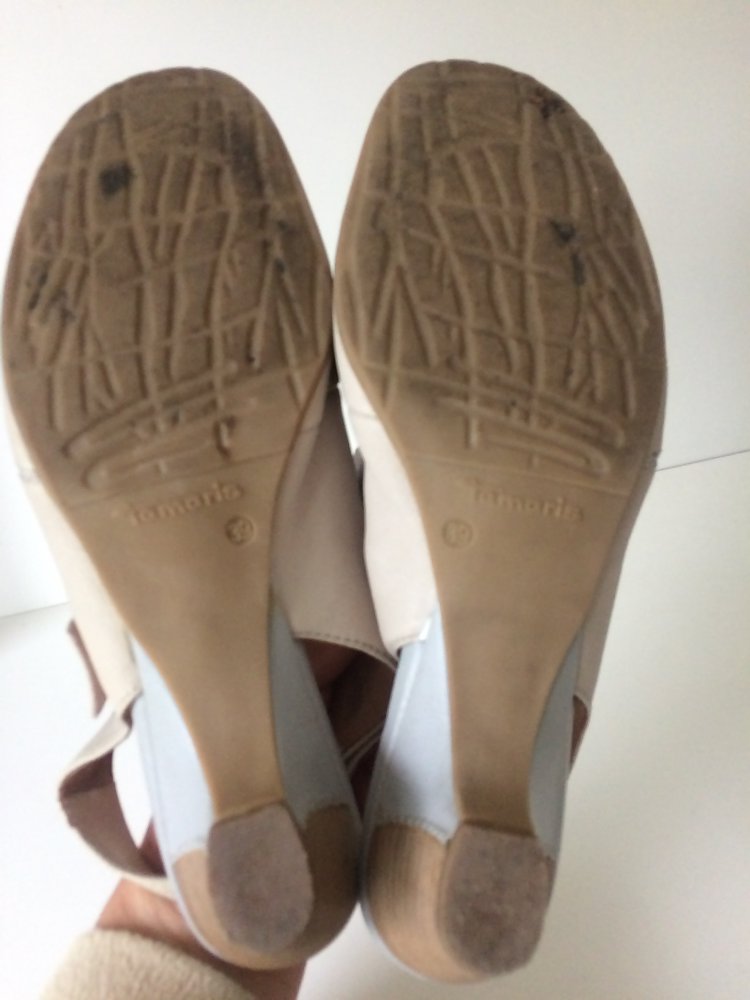 „TAMARIS „EXKLUSIVE LEDER SANDALEN SCHUHE 