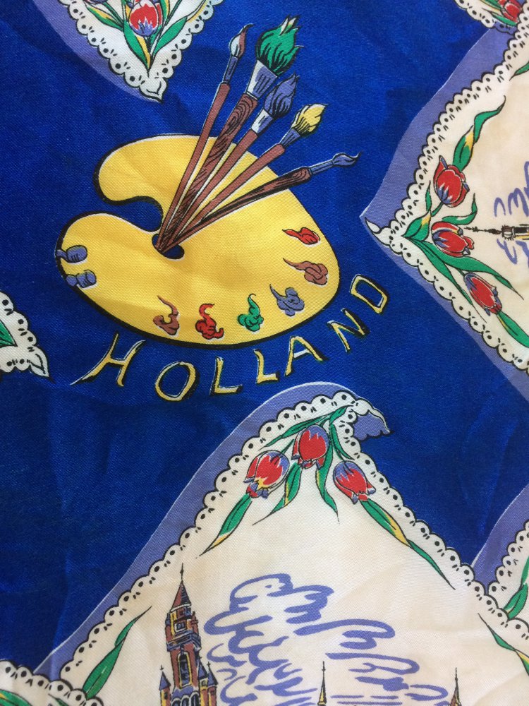 EXKLUSIVER VINTAGE TUCH HALSTUCH KOPFTUCH HAARTUCH 