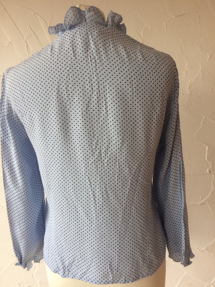 TAIFUN 100% VISCOSE DAMEN PÜNKTCHEN BLUSE GR. 36