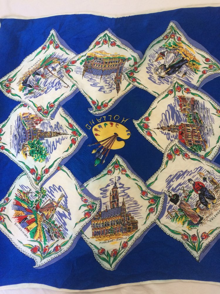 EXKLUSIVER VINTAGE TUCH HALSTUCH KOPFTUCH HAARTUCH 