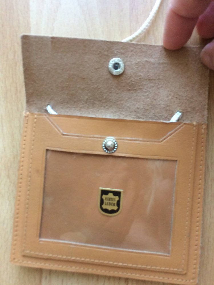 COGNAC LEDER NEUWERTIGE BRUSTTASCHE 