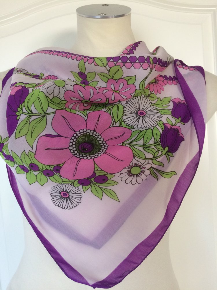 EXKLUSIVER VINTAGE TUCH HALSTUCH HAARTUCH 