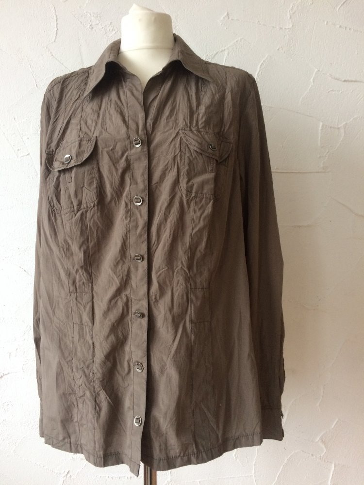 BONITA KHAKI DAMEN BLUSE GR. 44