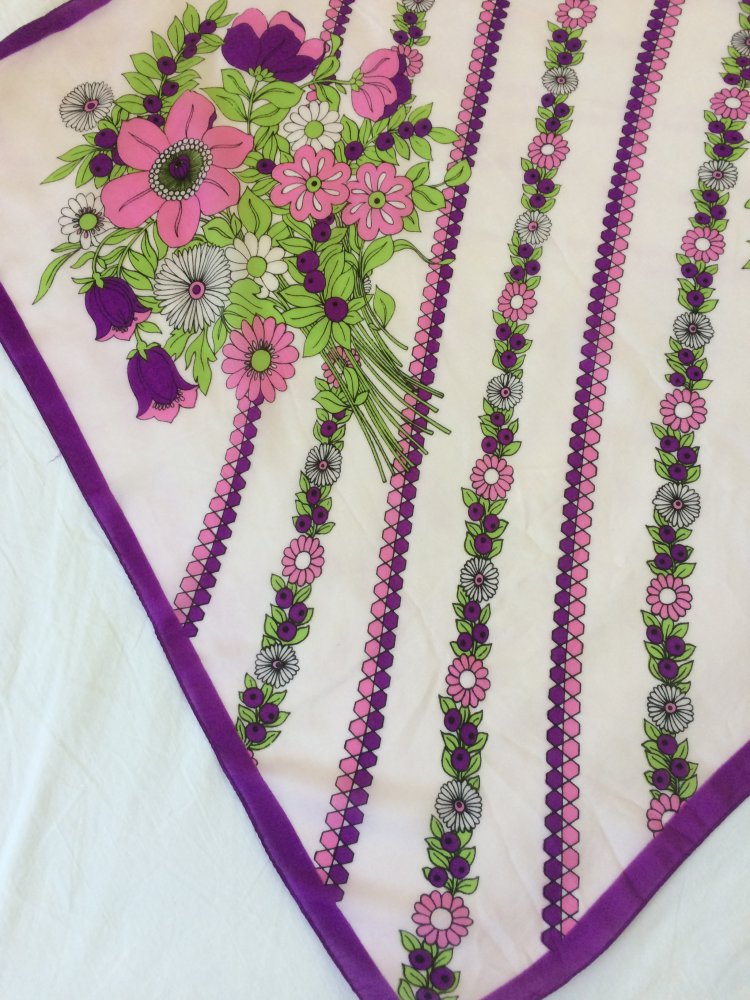 EXKLUSIVER VINTAGE TUCH HALSTUCH HAARTUCH 