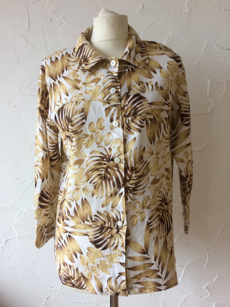 ANN LLEWELLYN 100% LEINEN BLUSE GR. M