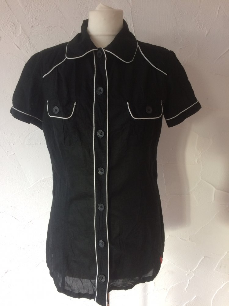 edc 100% BAUMWOLLE DAMEN BLUSE GR. L