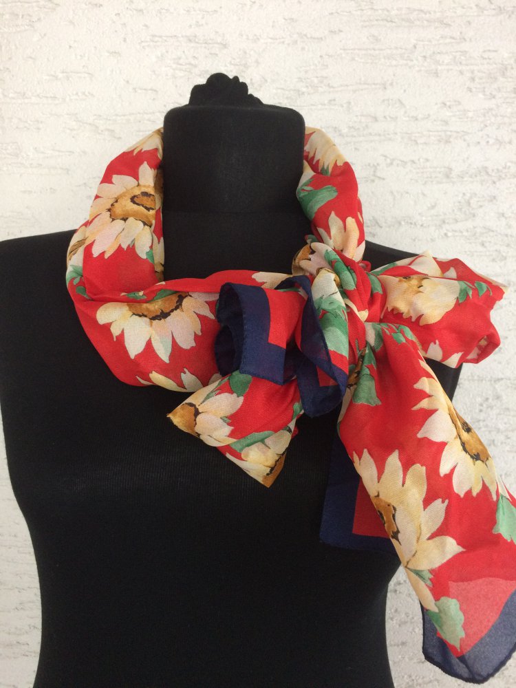 EXKLUSIVER VINTAGE SCHAL TUCH HALSTUCH HAARTUCH 