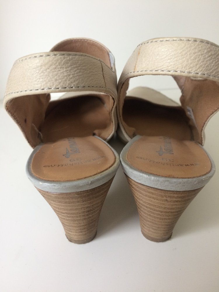 „TAMARIS „EXKLUSIVE LEDER SANDALEN SCHUHE 