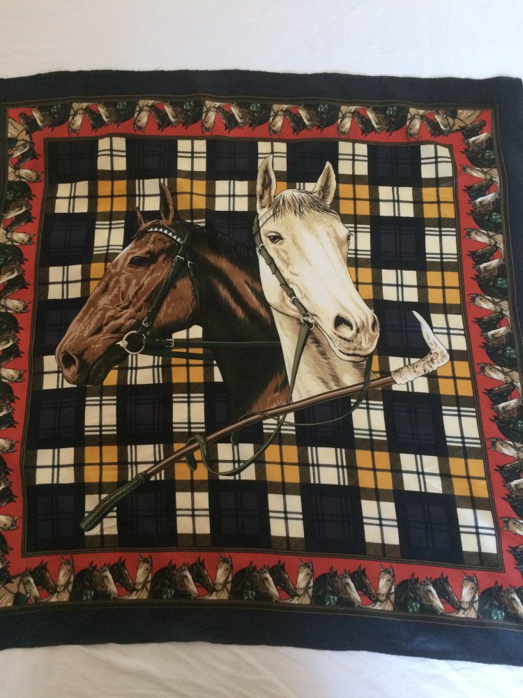 ALFREDO SUNG DESIGN REINE SEIDE PURE SILK VINTAGE TUCH HALSTUCH HAARTUCH 