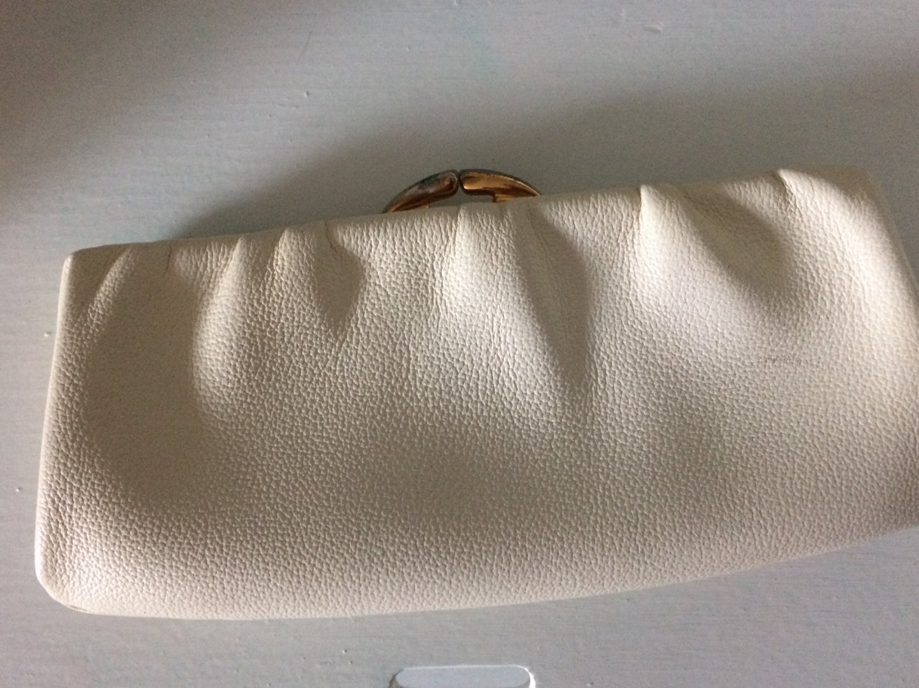 VINTAGE LEDER GELDBÖRSE PORTMONEE 