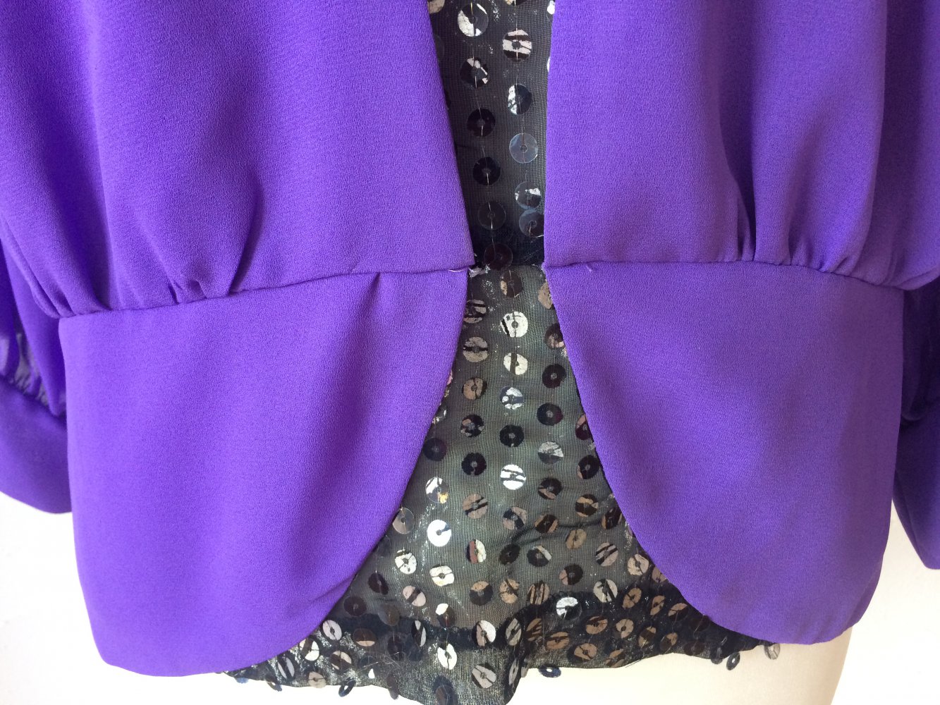 ZOGBAUM EXKLUSIVE DAMEN BLUSE MIT PAILLETTEN GR. 46