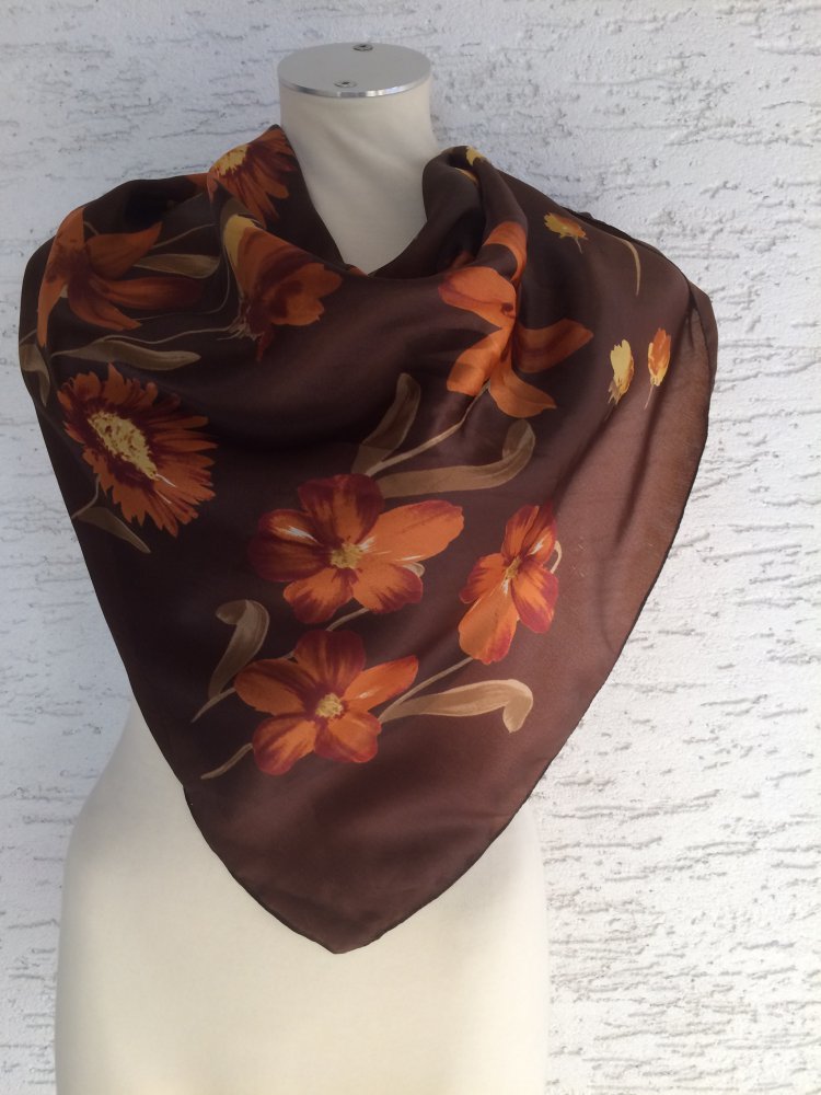 Exklusiver Vintage Tuch Halstuch Kopftuch Haartuch 