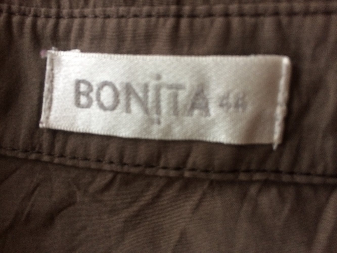 BONITA KHAKI DAMEN BLUSE GR. 44