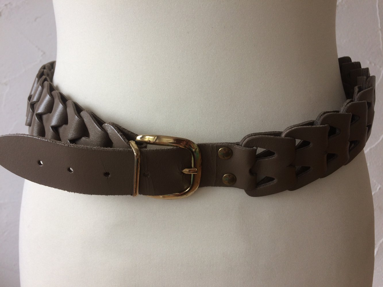 VINTAGE DAMEN  TAILLIEGÜRTEL SCHLAMMFARBE