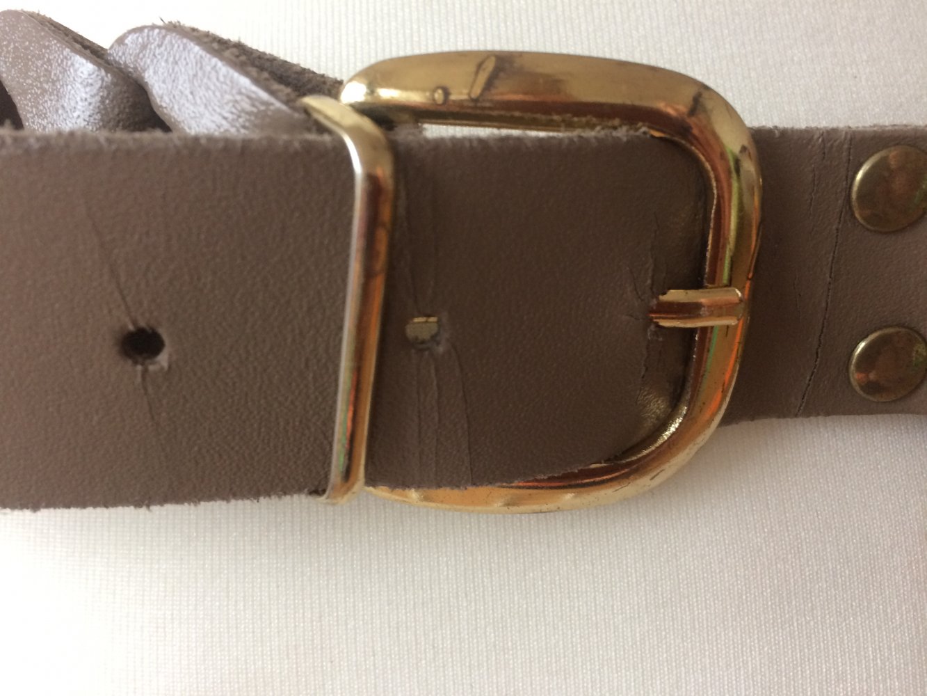 VINTAGE DAMEN  TAILLIEGÜRTEL SCHLAMMFARBE