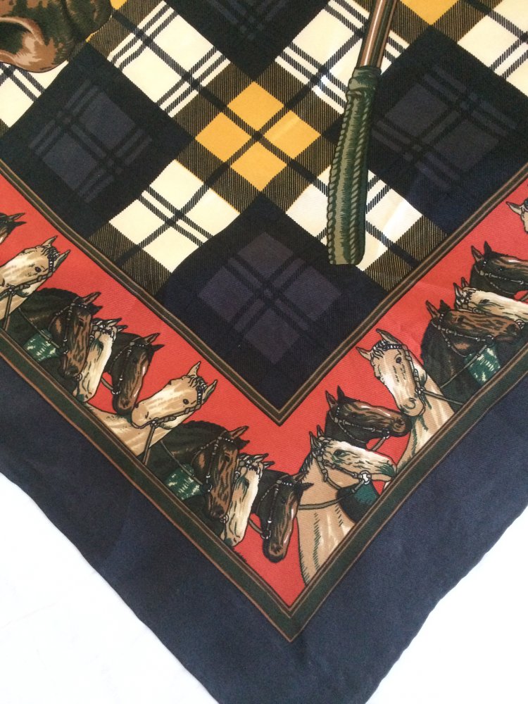 ALFREDO SUNG DESIGN REINE SEIDE PURE SILK VINTAGE TUCH HALSTUCH HAARTUCH 