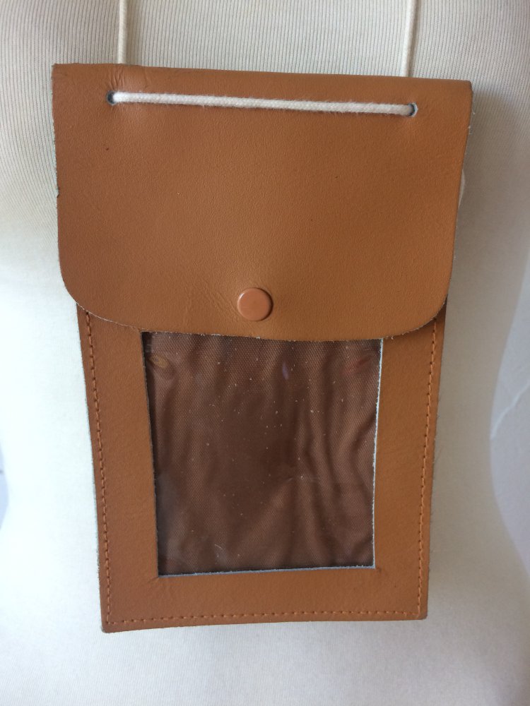 COGNAC LEDER BRUSTTASCHE 