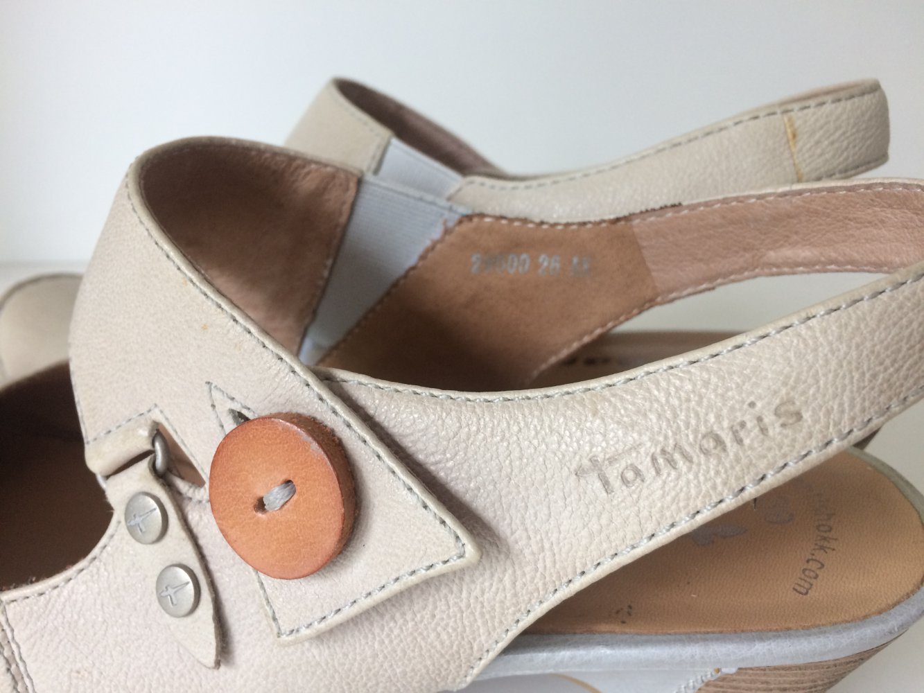 „TAMARIS „EXKLUSIVE LEDER SANDALEN SCHUHE 