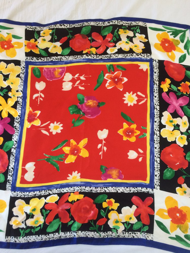 EXKLUSIVER VINTAGE TUCH HALSTUCH KOPFTUCH HAARTUCH 