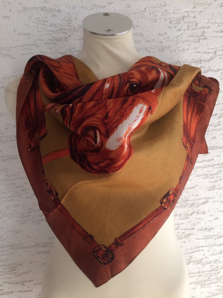 EXKLUSIVER VINTAGE TUCH HALSTUCH KOPFTUCH HAARTUCH 